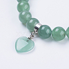 Natural Green Aventurine Stretch Bracelets BJEW-F308-34A-2