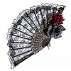 Plastic Lace Vintage Folding Fans PW-WG00BE2-01-1