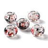 High Transparent Two-Color Copper Buckle Acrylic European Beads OACR-M024-05P-02-1