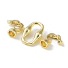 Rack Plating Brass Fold Over Clasps KK-Q797-05G-2