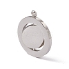 Non-Tarnish 304 Stainless Steel Turnable Pendants STAS-G297-10P-2