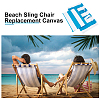 Canvas Cloth Beach Lounge Chair Cover with Pillows AJEW-WH0342-54B-4