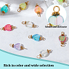 200Pcs 10 Colors Transparent Acrylic Pendants PALLOY-GO00013-3