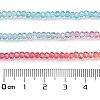 Transparent Painted Glass Beads Strands DGLA-A034-T2mm-A11-4