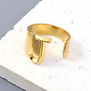 Vacuum Plating 201 Stainless Steel Cuff Rings RJEW-Z032-01G-J-2