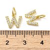 Brass Micro Pave Cubic Zirconia Pendants KK-M273-02G-W-3