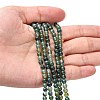 Natural Moss Agate Beads Strands X-GSR4mmC001-4