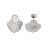 Non-Tarnish 304 Stainless Steel Earrings STAS-S125-08P-2