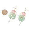 Glass & Acrylic Beads Dangle Earrings EJEW-TA00787-3