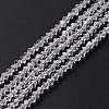 Clear Glass Bicone Beads Strands X-GLAA-S026-2mm-07-1