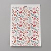 Flower Pattern Polymer Clay Water Transfer Paper DIY-WH0568-73A-1
