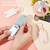 AHADERMAKER 3Pcs 3 Colors Sublimation Keychain Blanks KEYC-GA0001-34A-3