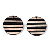 Stripe Resin & Wood Pendants RESI-ZX017-73-3