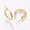 304 Stainless Steel Hoop Earrings X-EJEW-F105-24G-2