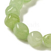 Natural White Jade Dyed Beads Strands G-B078-D22-01-4