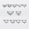 Titanium Steel Clear Cubic Zirconia Nipple Stirrups WG352FA-04-1