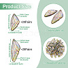 Transparent Resin Wing Pendants Set RESI-TAC0021-01A-3