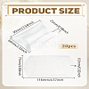 20Pcs PVC Plastic Frosted Pillow Boxes CON-LP0001-05-2