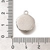 Brass Pave Natural White Shell Pendants KK-B127-10P-3