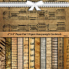 12pcs Retro Music Score Scrapbook Paper PW-WG18270-01-1