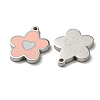 304 Stainless Steel Enamel Charms STAS-L022-017P-2