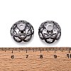 UV Plated ABS Bead Caps OACR-D316-04B-01-3