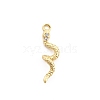 Brass Micro Pave Cubic Zirconia Pendants LS-KK-M321-01D-G-1