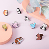 Cheriswelry 16Pcs 16 Style Animal Enamel Pins JEWB-CW0001-01-12