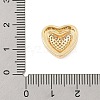 Brass Micro Pave Cubic Zirconia Slide Charms ZIRC-I068-02G-4