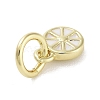 Rack Plating Brass Enamel Charms KK-M293-38G-04-2