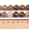 Natural Multilayer Lodolite Quartz Beads Strands G-Z133-A02-12mm-02-5