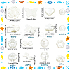 ABS Plastic Imitation Pearl Beads KY-SC0002-28B-2
