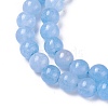 Natural White Jade Beads Strands X-G-I222-6mm-02-3