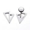 304 Stainless Steel Earlobe Plugs EJEW-K043-06-3