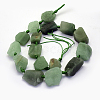 Natural Green Aventurine Beads Strands G-G697-E07-2