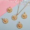 5Pcs Brass Pendants KK-SZ0004-39-5