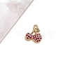 Brass Micro Pave Cubic Zirconia Charms PW-WGF36BB-03-1