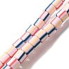 Polymer Clay Beads Strands CLAY-H006-01B-1