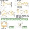 Unicraftale DIY Charm Cuff Ring Making Kit DIY-UN0003-67-5