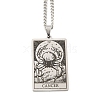 Non-Tarnish 304 Stainless Steel Tarot Pendant Necklaces NJEW-A026-01P-04-1