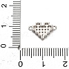 925 Sterling Silver Micro Pave Cubic Zirconia Connector Charms STER-U009-03P-01-3