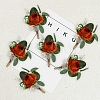 Silk Cloth Imitation Rose Corsages JEWB-WH0023-05-3