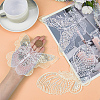 Gorgecraft 18Pcs 3 Style Butterfly Gauze Embroidery Ornaments Accessories PATC-GF0001-09-3