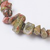 Natural Unakite Stretch Bracelets X-BJEW-JB03681-02-2