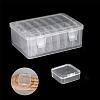 Rectangle PP Plastic Bead Organizer Storage Boxes PW-WG49079-01-4