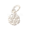 925 Sterling Silver Snowflake Charms with Jump Rings FIND-U013-01S-1