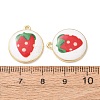 Plating Eco-Friendly Printed Alloy Pendants AL-CBAE25B-01D-G-2
