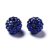Mixed Color Polymer Clay Grade A Crystal Rhinestone Pave Disco Ball Beads X-RB-H258-10MM-M-2