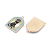 Tarot Card Theme Alloy Enamel Pendants ENAM-T020-51B-01-2