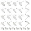 DICOSMETIC 80Pcs 4 Style 304 Stainless Steel Stud Earring Findings STAS-DC0009-96-1